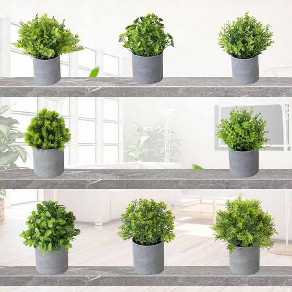 

artificial plant pot grass deskdecoration plastic wedding parties decorative simulation bonsai for garden