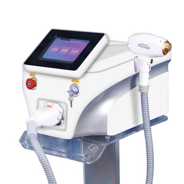 

professional permanent opt ipl laser diode hair removal beauty equipment 808nm 755nm 1064nm q switch skin care machine, Black
