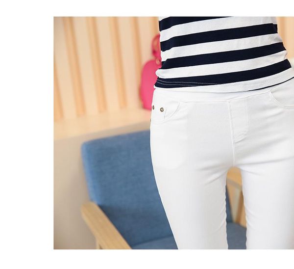 

women's leggings artfeel 2021 s button pocket women slim high lasticity solid ninth pants wearable large size m-5xl, Black