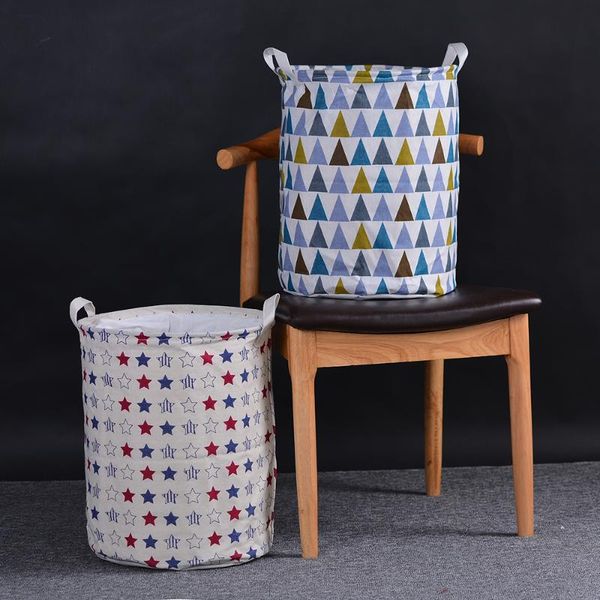 

laundry bags 1pc large cotton linen storage bucket bunch of hampers dirty basket container bag clothes bin children's organizer