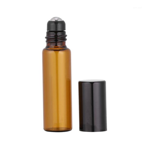 

storage bottles & jars 10pcs 10ml roller refillable essential oils subpackaging
