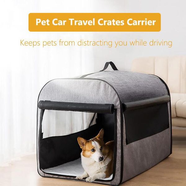 

dog car seat covers pet travel accessories carriers bag airplane foldable portable cage transport carrying for cats medium sized dogs