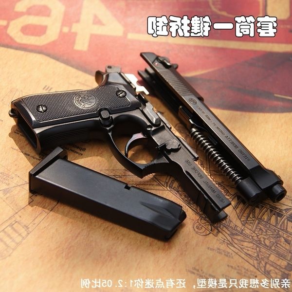 

23alloy empire beretta m92a1 model 1:2.05 gun toy simulation metal detachable non launching