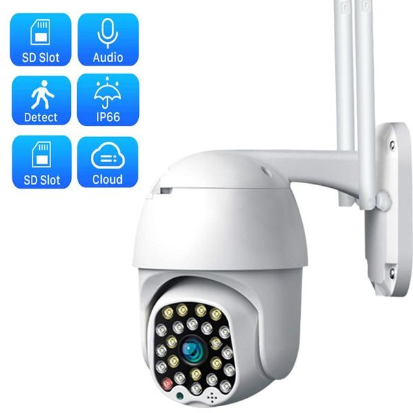 

cameras 2mp ptz wifi camera voice alarm video surveillance mobile detection outdoor waterproof ip night vision cctv