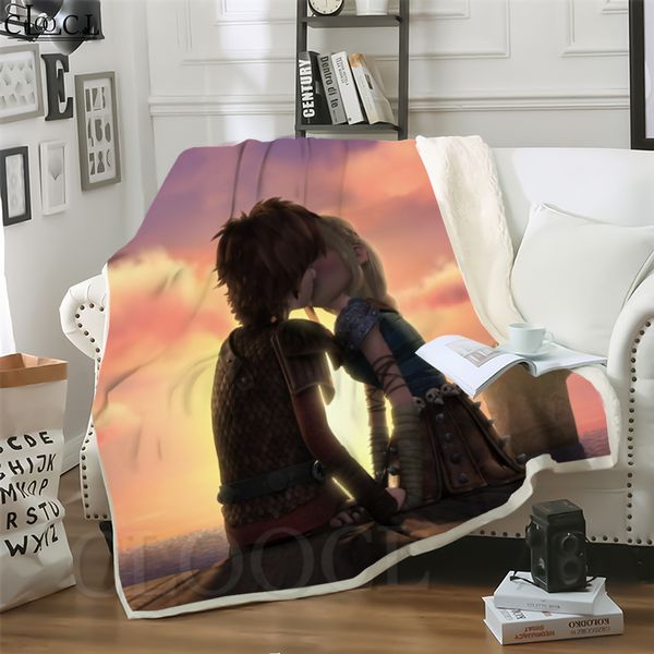 

cloocl blankets movie how to train your dragon 3d print street style sofa travel throw blanket teens plush quilt