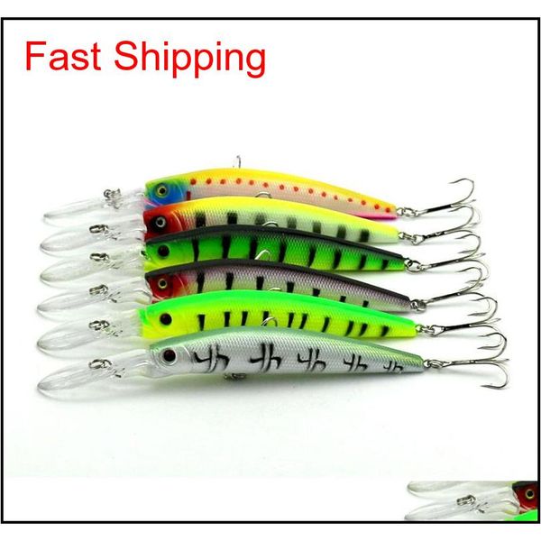 

6 colors 14.5cm 14.7g big game fishing lures plastic hard bait fishing tackle pesca fish wobbler minnow ar nfe hairclippers2011
