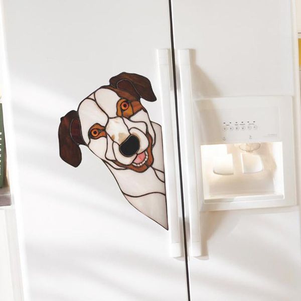 

wall stickers cute dog husky household windows glass decoration animal