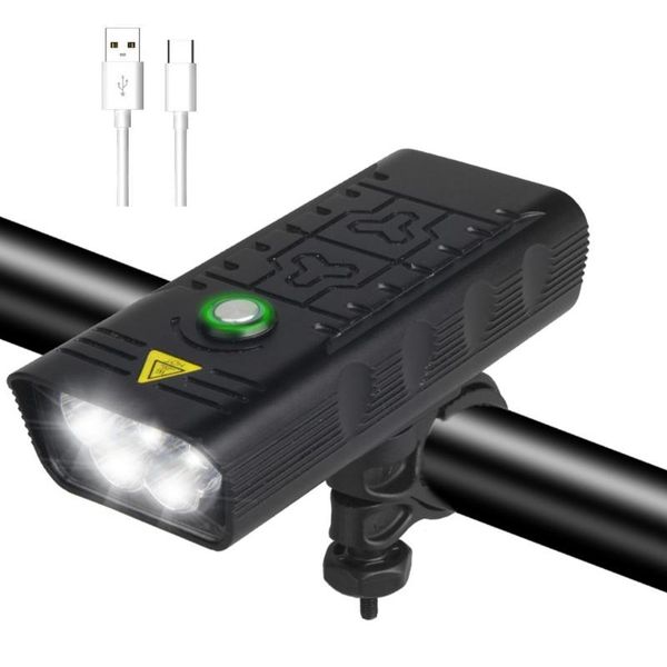 

bike lights 2/3/5 leds bicycle front head light usb rechargeable mtb safety w8ee