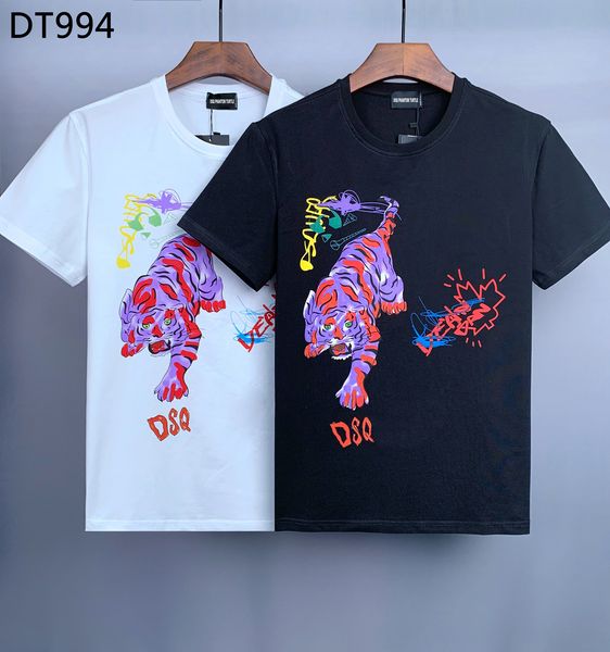 

dsq phantom turtle 2022ss new mens designer t shirt italy fashion tshirts summer dsq t-shirt male 100% cotton 158405, White;black