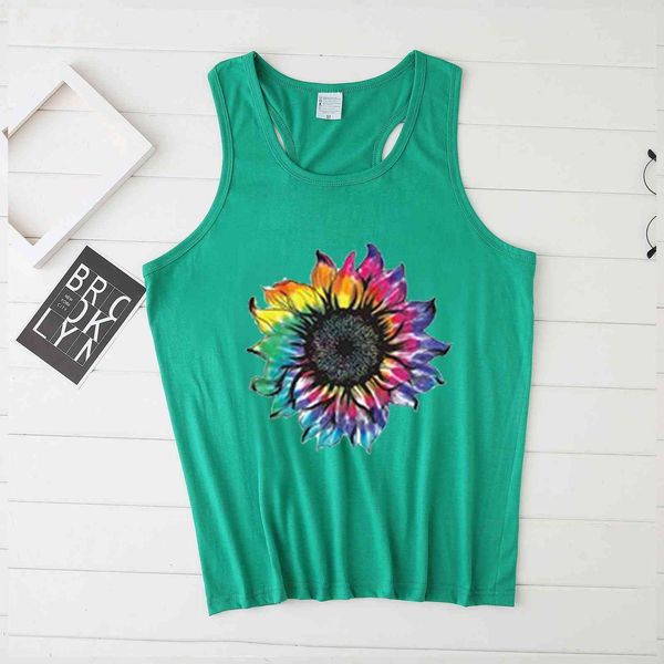 

2021 summer loose fit vt urban casual svels flower large, White