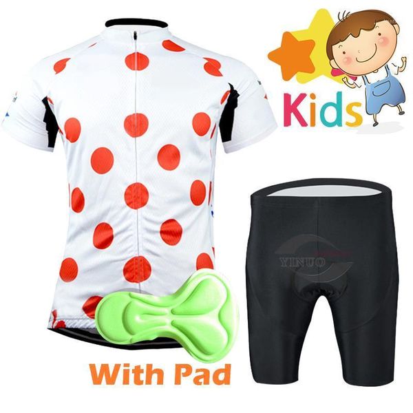 

racing sets 2021 summer children's cycling jersey set boys girls bike clothing suit road wear sportswear jersey1, Black;blue