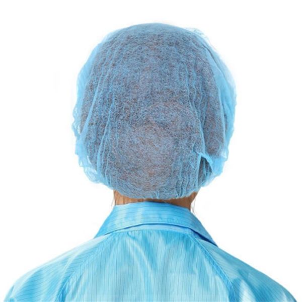 

shower caps 100pcs disposable blue hair net cap non-woven bouffant stretch dust for tattoo cleaning supplies food services #p3