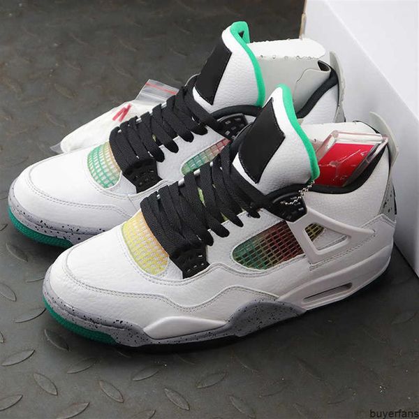

news men jumpman 4 4s luxury designers basketball shoes kaws travis scotts cactus jack women's white rainbow trainera31