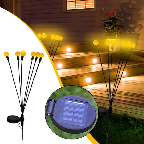 

lawn lamps 2 pack solar garden lights swaying firefly-lamp outdoor led decor powered sunlight for decoration