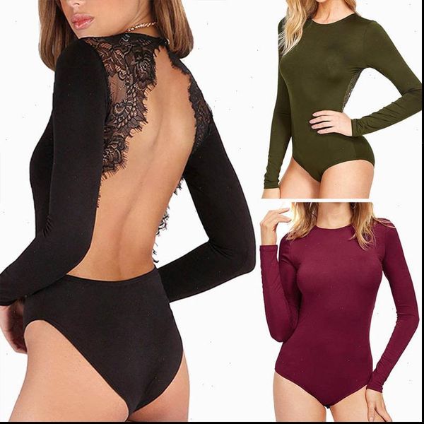 

womens clothing women skinny blouse long sleeve lace backless lace shirt long bodycon, White