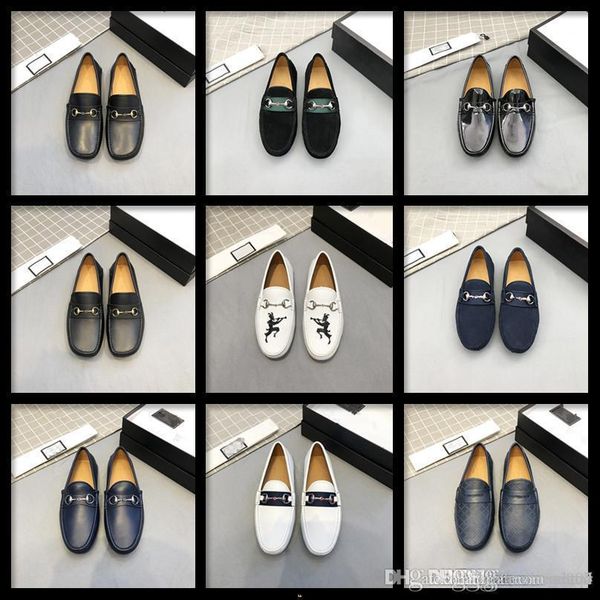 

a2 men moccasins driving shoes genuine leather loafers slip on leather lazy shoes white business loafers gentlemen flats men 33, Black