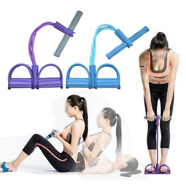 

accessories latex tube resistance bands exerciser pedal 4 sit-board rope pull expander elastic banding equipment yoga pilates workout