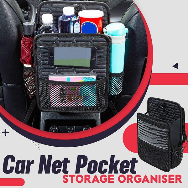 

storage bags net pocket handbag holder large capacity universal car organizer netting pouch for
