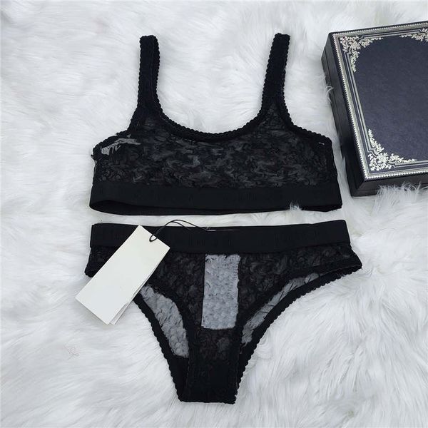 

Bikinis Sexy Women Swimwear Fashion Summer Women Bikinis Letter Embroidery Good Quality Casual Style Underclothes, Black&pink