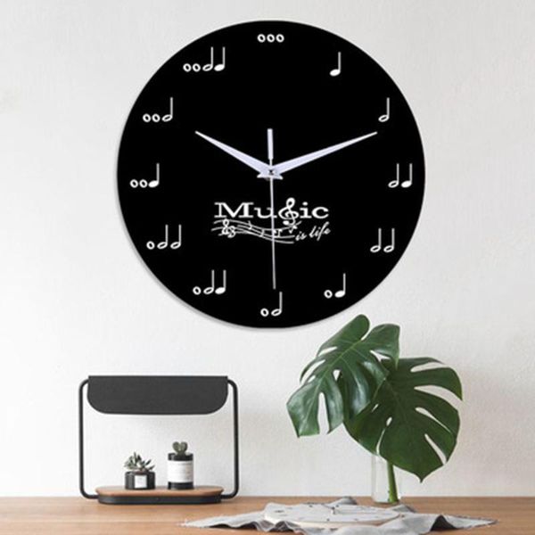 

wall clocks 12-inch mute decorative clock bedroom living room musical instrument