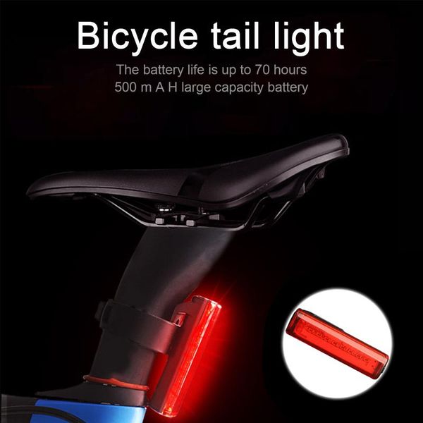 

bike lights bicycle tail light usb rechargeable waterproof helmet backpack led safety warning strobe