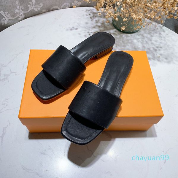 

2021 quality woman flat slippers lido sandals square toe high heels open-toe woven designer summer all-match stylist shoes heel 6cm, Black