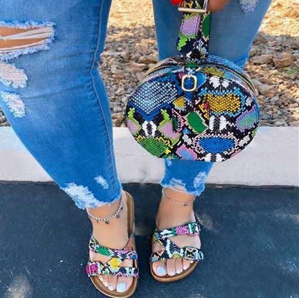 

shipping girl drop muticolor sandals open toe flip flop rainbow platform sandals women casual beach buckle shoes woman plus size, Black