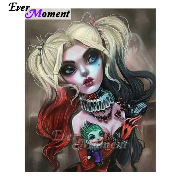 

diamond painting ever moment gothic art set horrifying weird girl doll diy mosaic embroidery craft arrivals 5l493