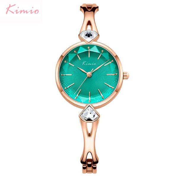 

wristwatches kimio women bracelet watches fashion ladies dress watch 2021 female wristwatch clock relogio feminino with box, Slivery;brown