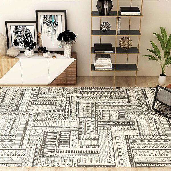 

carpets rfwcaknordic cashmere rectangular children's anti-fall carpet living room sofa bedroom tatami anti-slip dust-proof easy-care ma