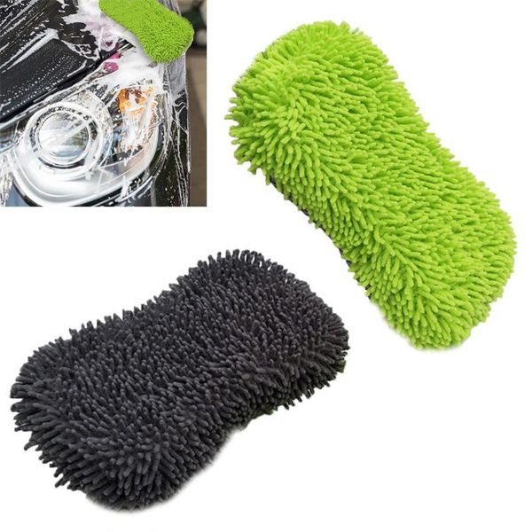 

car sponge large absorbent wash cleaning block premium chenille microfiber t3ef