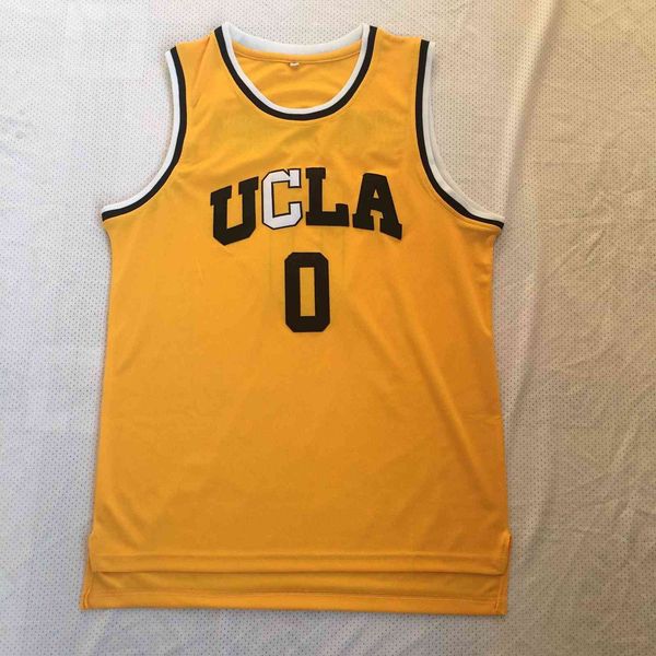 

russell westbrook ucla bruins college throwback jersey shirts running vest gym clothing fitness tank mens workout singlet sport, Black