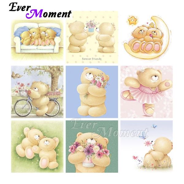 

diamond painting ever moment full square resin drills home decoration lovely bear yellow color wall art forÂ giving asf2191