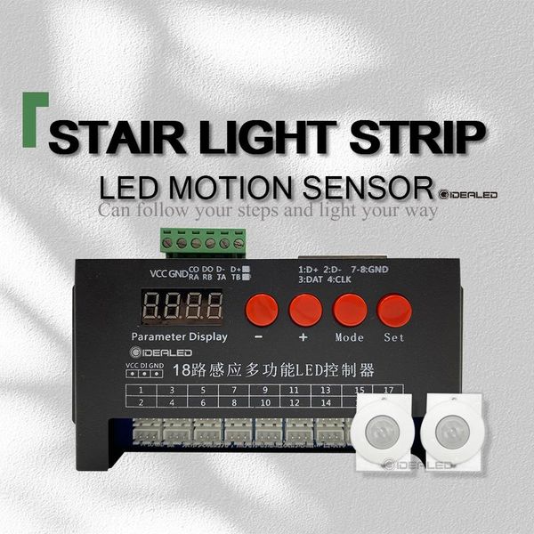 

strips led motion sensor stair light strip streamline under cabinet night addressable rgb lights for the