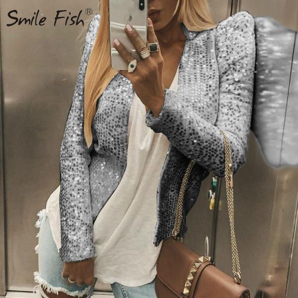 

women's jackets long sleeve women coat sequins autumn shining outerwear female glitter night club fashion gold sliver slim gv928, Black;brown