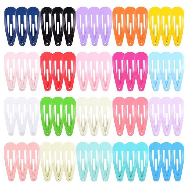 

baby girls barrettes bb clips hairpins infant candy color hairgrips children solid safety simple cute clip kids hair accessories, Slivery;white