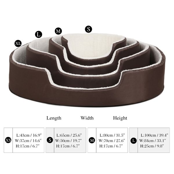 

2021 new 4-size lays of the soft for dog xs-l bed xj4l