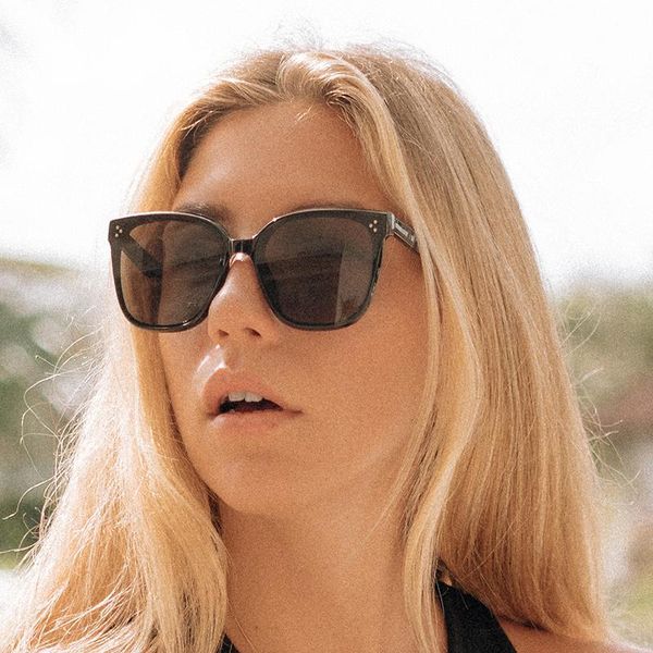 

sunglasses 2021 vintage oversized square women men trendy gm sun glasses tr90 black tortoise retro eyewear female high quality, White;black