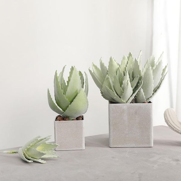 

indoor artificial succulents bouquet diy home deskdecoration artificial flower aloe
