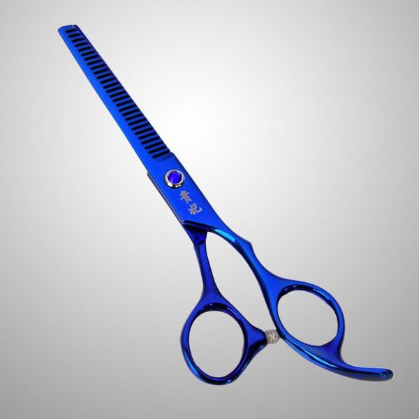 

hair scissors 1pc cutting professional barber snips tool salon hairdressing (blue)
