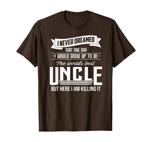 

world's uncle t-shirt - gift for uncle brother shirt, White;black