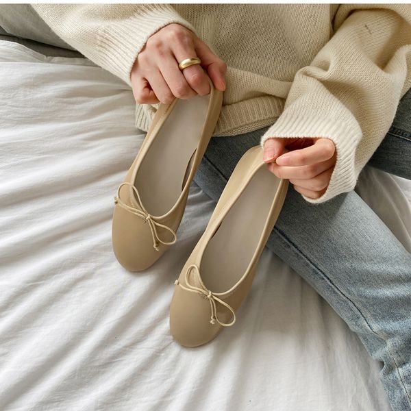 

women's comfort toe butterfly-knot bowtie shoes apartments 33-46 rejn, Black