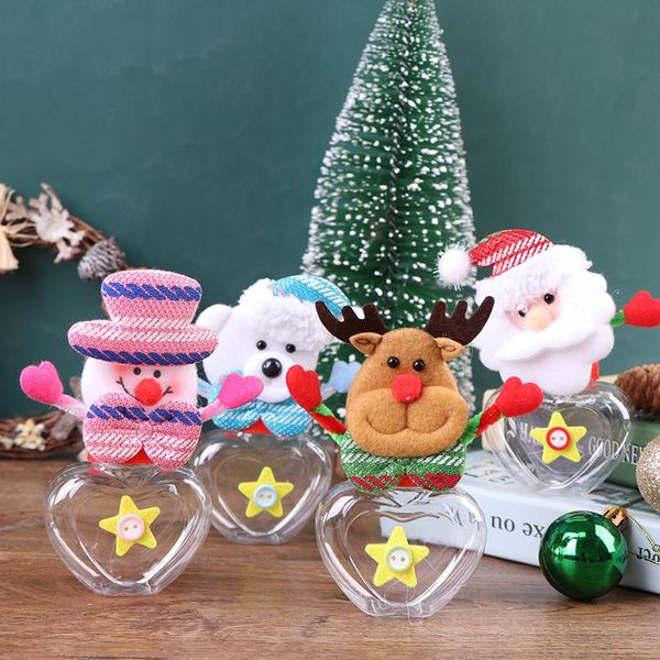 Novidade Items Presente de Natal Sacos Doces Frasco Garrafa de Armazenamento Santa Saco Caixas Sweet Gift Gifts Any Navidad Box 1 Pcs