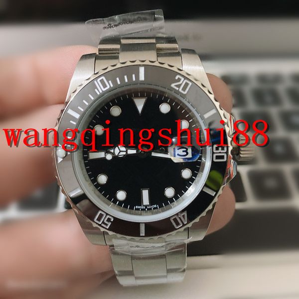

men watches business automatic mechanical quality watch ceramic bezel black dial luminous stainless pointersteel master wristwatches, Slivery;brown
