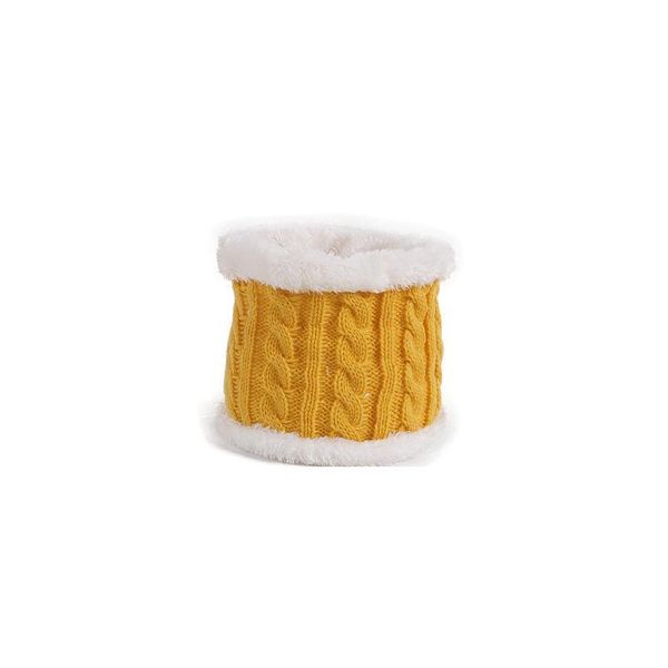

new baby hat scarf suit autumn winter knitteed kids hat scarf set cotton girls and boys hats neck childr qylkgu, Yellow
