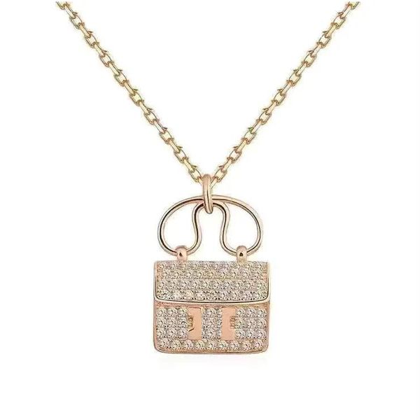 

designer necklace design clavicle chain birthday gift inlaid with brick high-grade girl pendant necklaces good nice, Silver