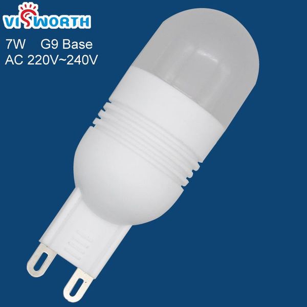 

bulbs g9 led bulb 7w lamp ac 220v 230v mini body smd3014 24 leds lamps ultra bright warm cold white light