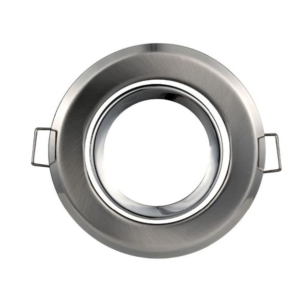 

gu10 mr16 gu5.3 led spotlight frame holders silver round led fixture fitting kits down light fitting light frame