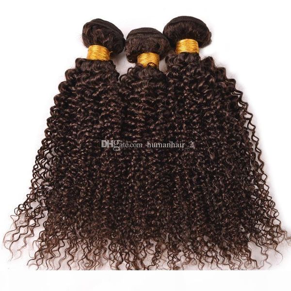 

new style brazilian brown curly hair weft human hair extensions unprocessed cholochate brown color afro kinky curl hair 3pc lot, Black;brown