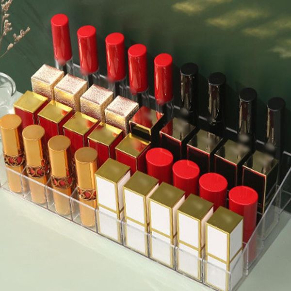 

storage boxes & bins 40 grids acrylic lipstick box makeup organizer nail polish varnish organiser holder display accessories cosmetic